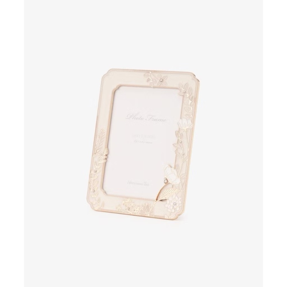 Afternoon Tea  花朵 水鑽 象牙粉 優雅 質感 超美 相框 禮物 3.5*5英吋 現貨-細節圖5