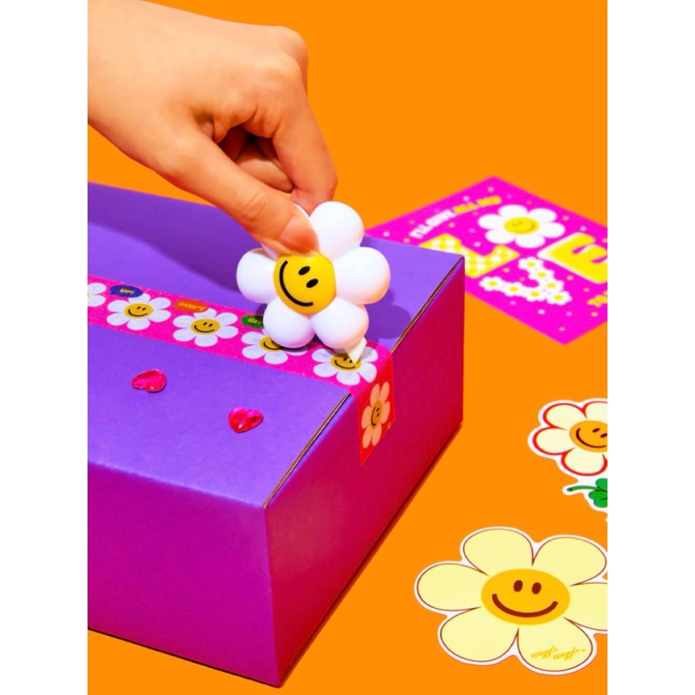 WIGGLE WIGGLE 迷你盒子切割器 可愛切紙器 小花熊熊造型 文具小物-細節圖4