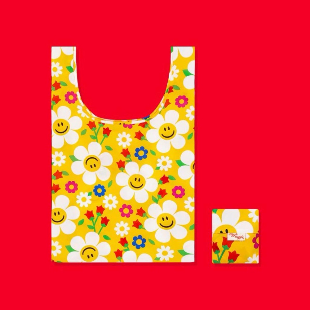 Wiggle Wiggle 購物袋 環保袋 折疊好收納 輕便外出袋 韓國代購-細節圖2