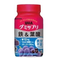 現貨🔥日本境內版 UHA味覺糖 鐵/鐵+葉酸/維他命C軟糖-規格圖3