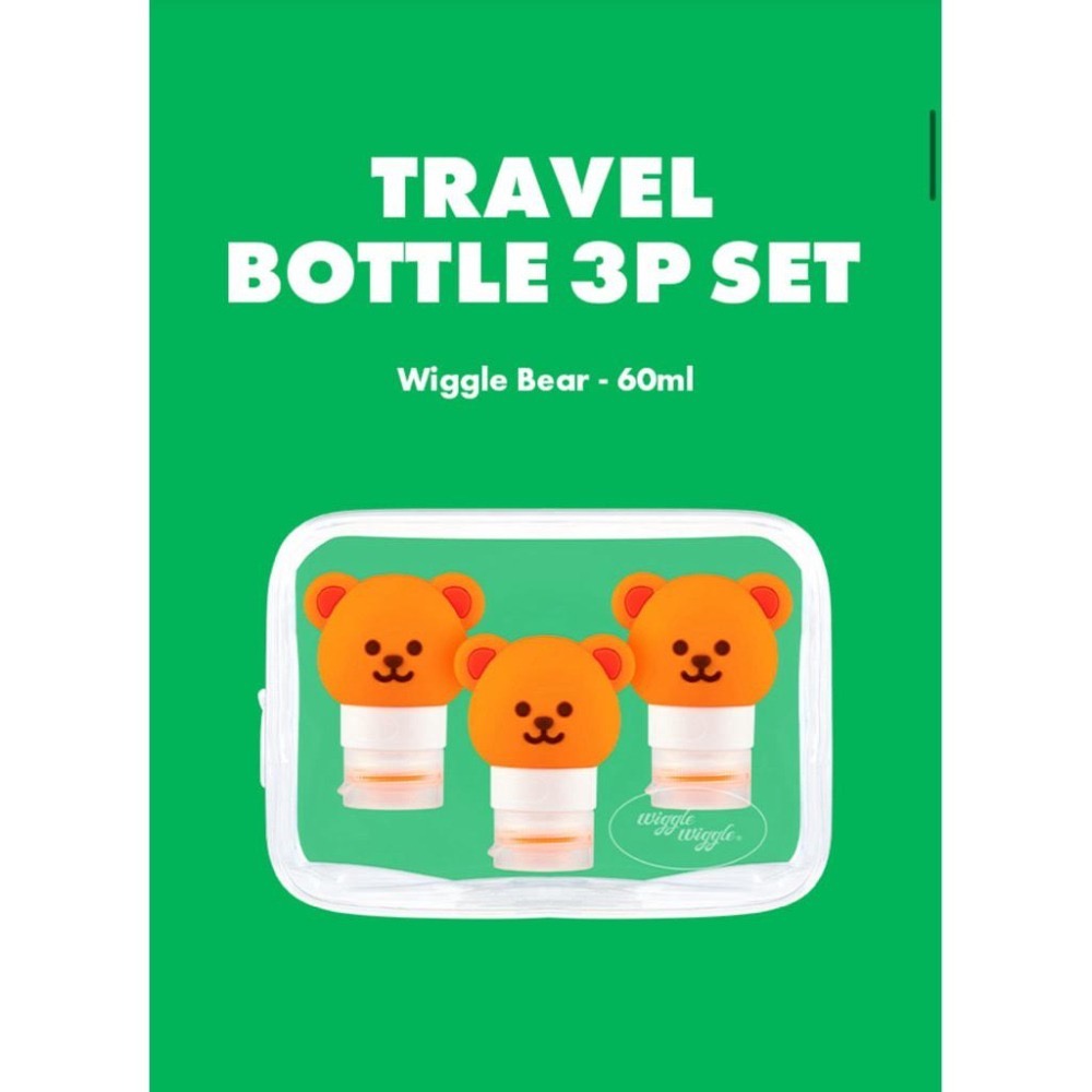 WIGGLE WIGGLE 旅行分裝瓶 3入組 分裝罐 旅行瓶 收納盒 可愛設計 正品代購-細節圖5