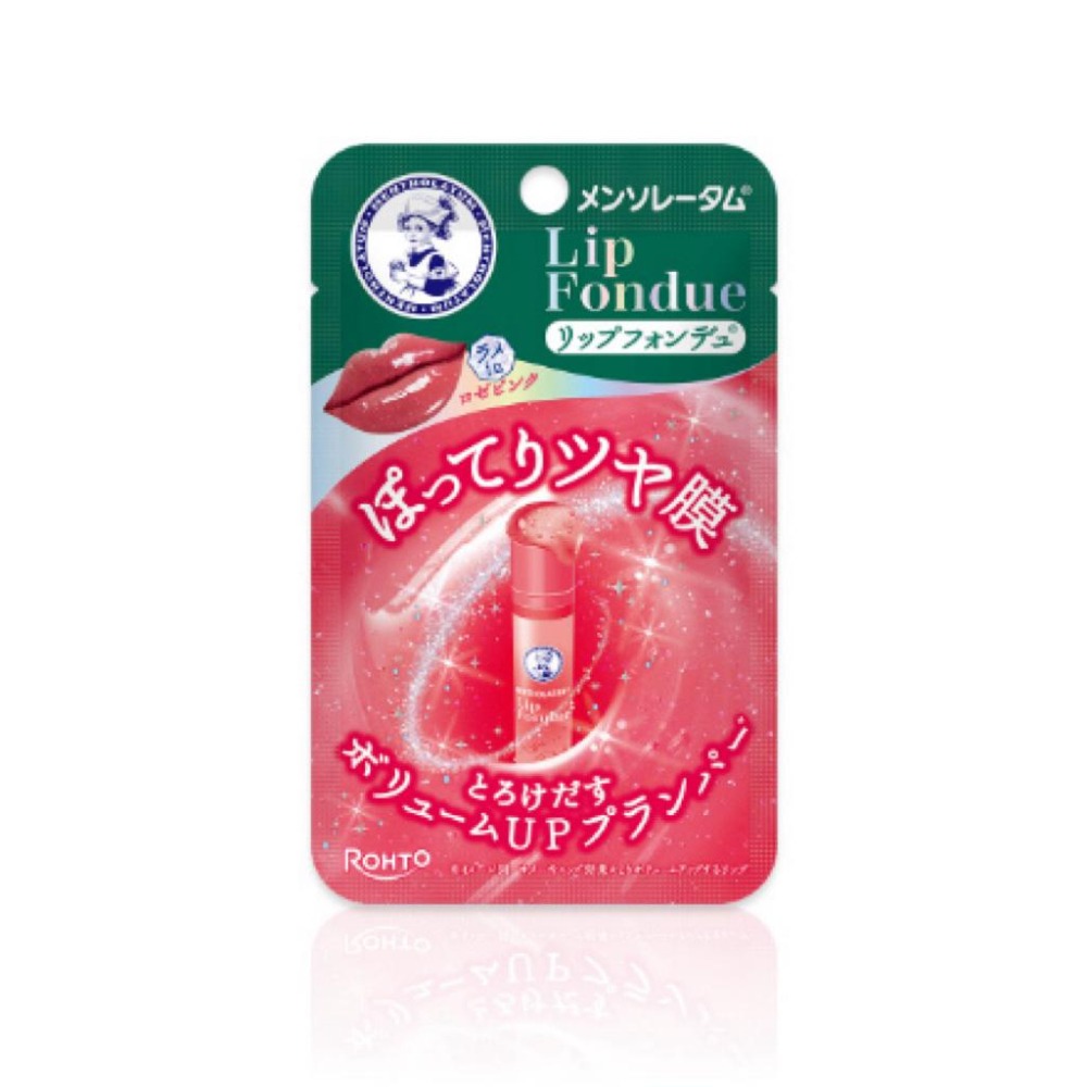 現貨 Rohto 日本境內曼秀雷敦 Lip Fondue水光豐潤護唇膏  蜜光裸杏 蜜光莓紅 蜜光嫩粉 透明無色 玫瑰粉-細節圖3
