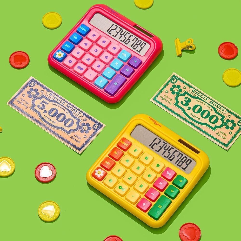 🇰🇷韓國代購💗 Wiggle Wiggle 超可愛文具小物💗 計算機/捲尺/訂書機-細節圖7