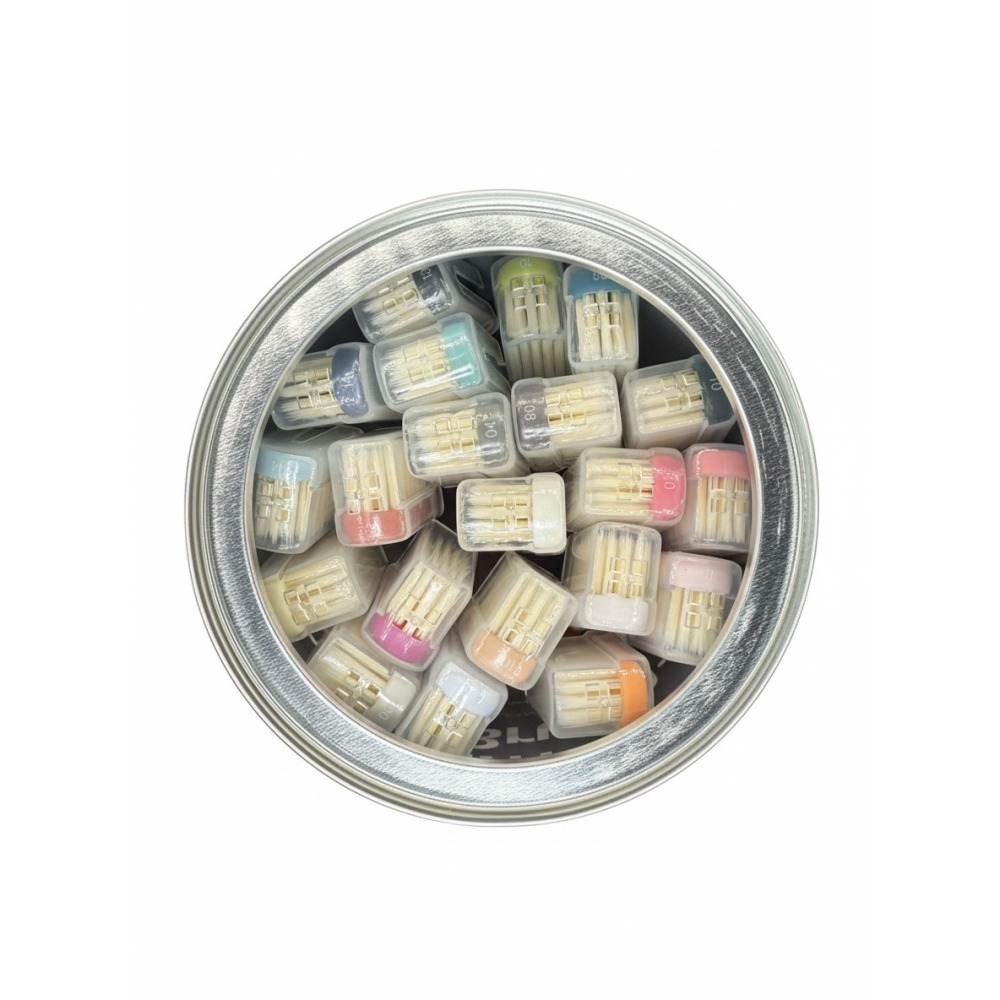 現貨 韓國 Hetras 油漆桶牙刷組 21入｜彩虹雙層刷毛細毛牙刷｜ 家庭號 ｜多色牙刷 ｜成人適用-細節圖2