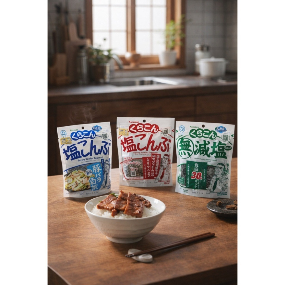 日本 小倉屋 Kurakon 塩昆布 鹽昆布 部長 昆布調味 料理必備-細節圖2
