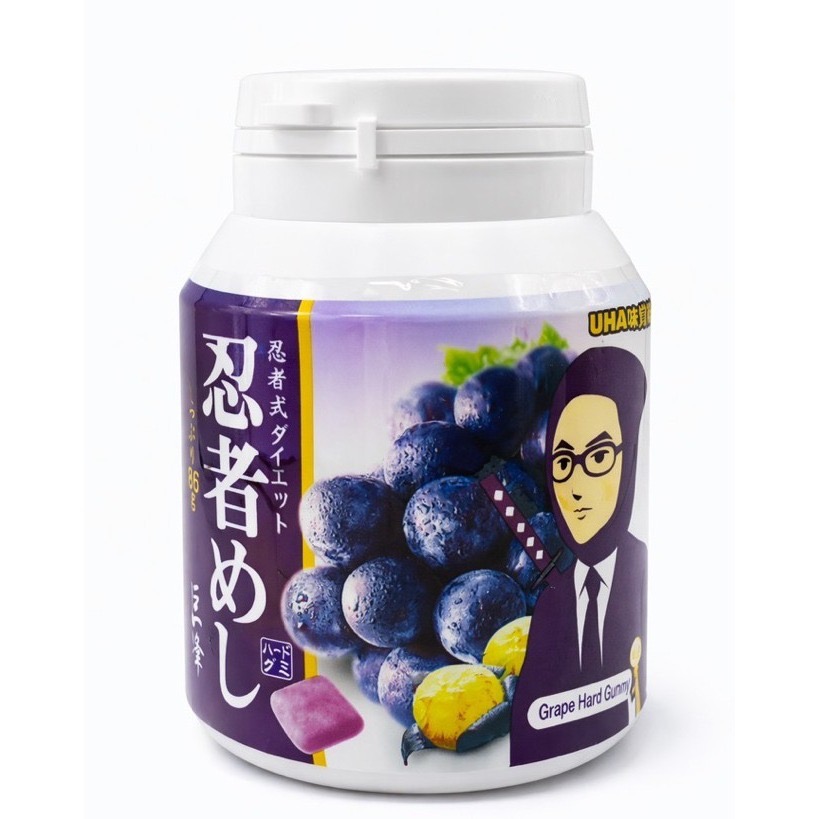 日本 UHA 味覺糖 忍者軟糖 蘇打汽水 巨峰葡萄 UHA忍者 彈珠汽水-規格圖4
