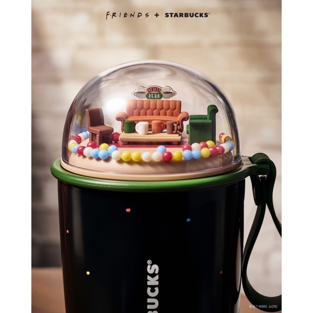 韓國星巴克 × FRIENDS 六人行 聯名 不鏽鋼杯 馬克杯 吊飾 吸管水杯 正品-細節圖3