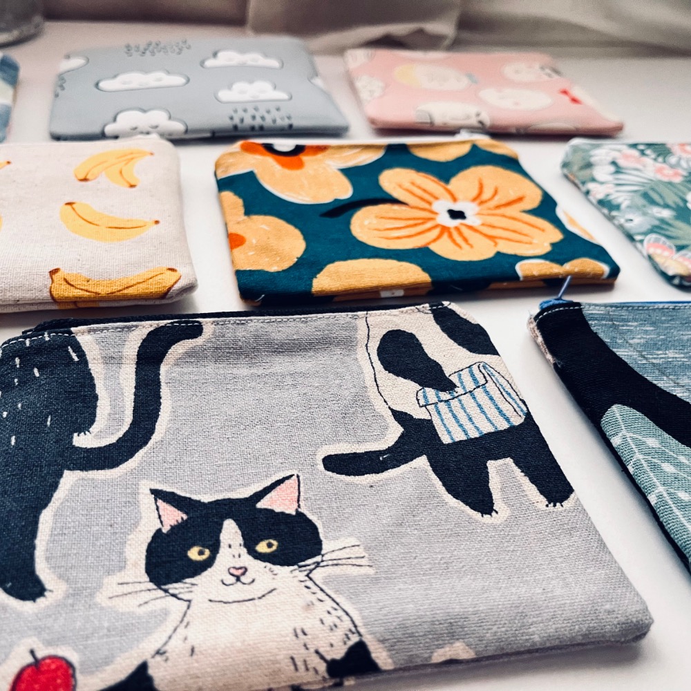 超可愛且實用的零錢包/有些是使用布拼接的/有加芯-細節圖3