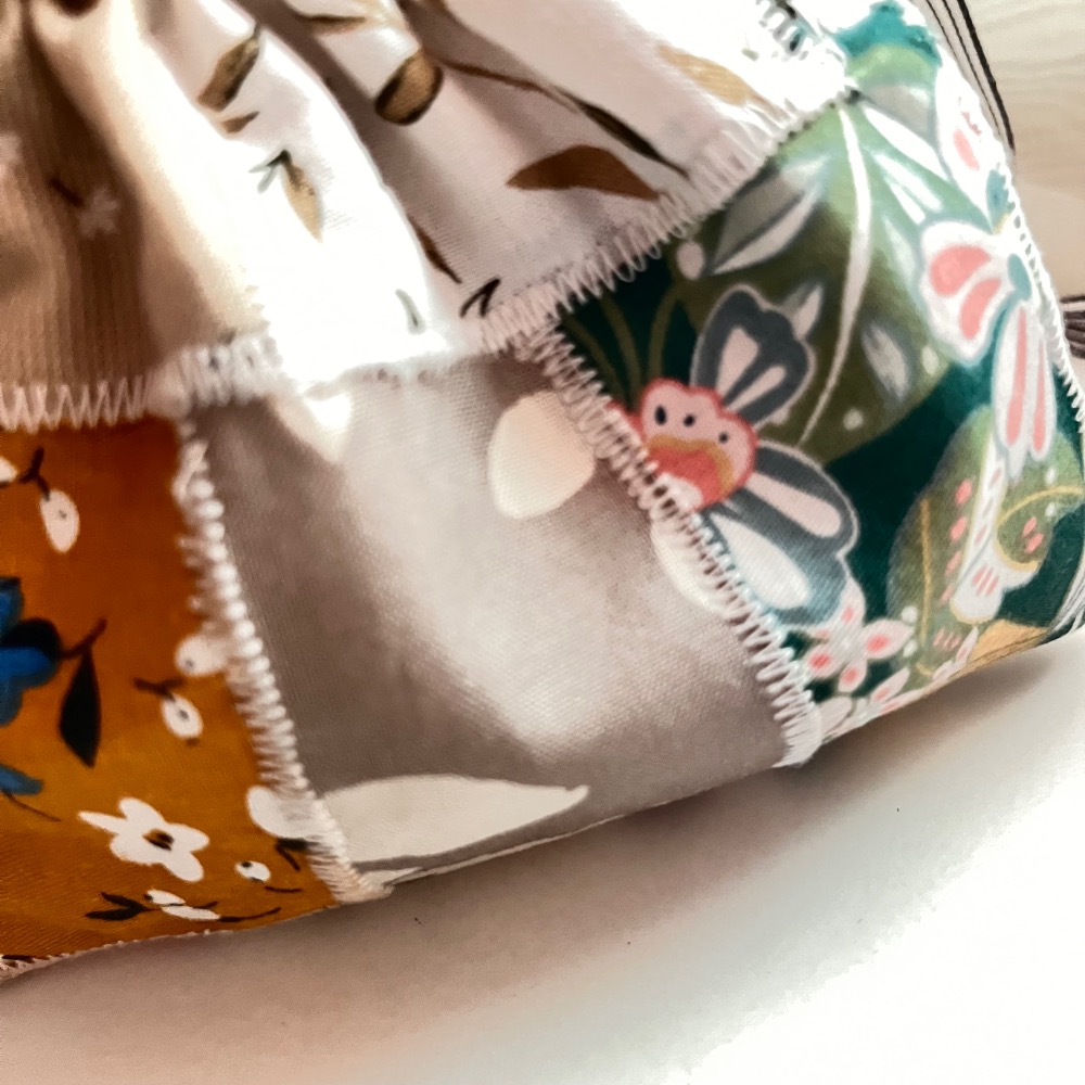 原創手作小粉花刺繡束口收納袋/3號-細節圖3