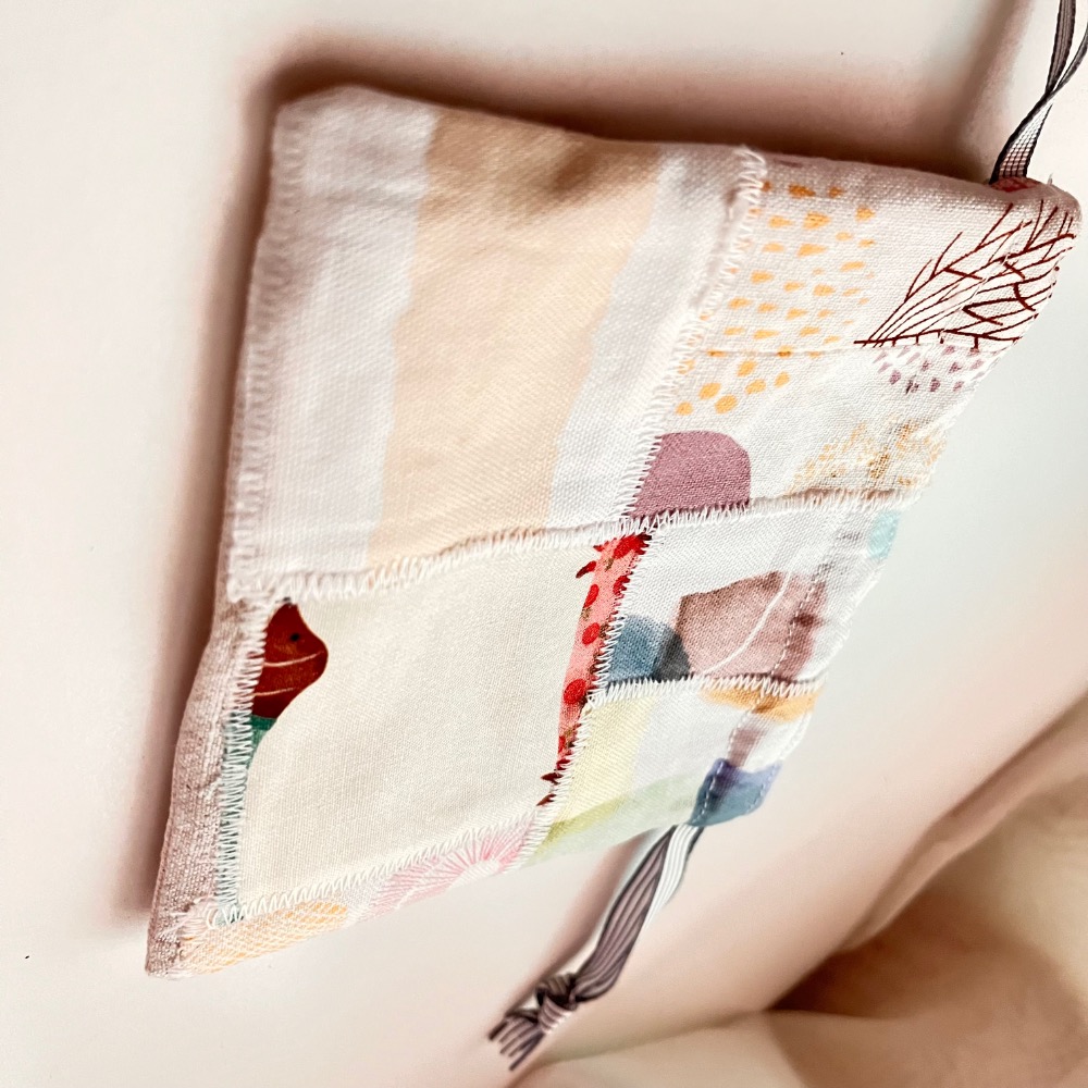 原創手作小清新風拼布束口收納袋/4號-細節圖7