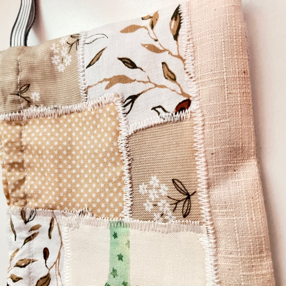 原創手作小清新風拼布束口收納袋/4號-細節圖10