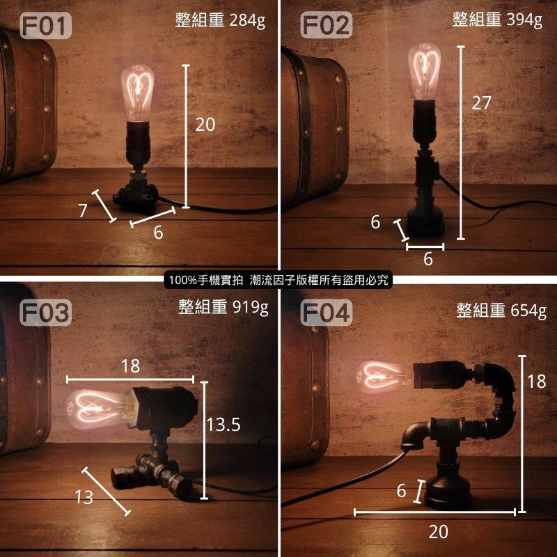 📣台灣現貨24H內出🎊手工鐵管裝飾燈loft工業鐵管造型燈工業復古床頭氛圍燈吧檯酒吧擺飾燈手工藝術燈水管造型燈生日禮物-細節圖4