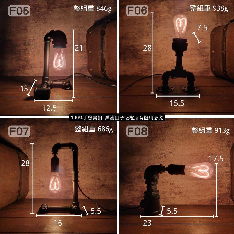 📣台灣現貨24H內出🎊手工鐵管裝飾燈loft工業鐵管造型燈工業復古床頭氛圍燈吧檯酒吧擺飾燈手工藝術燈水管造型燈生日禮物-細節圖5