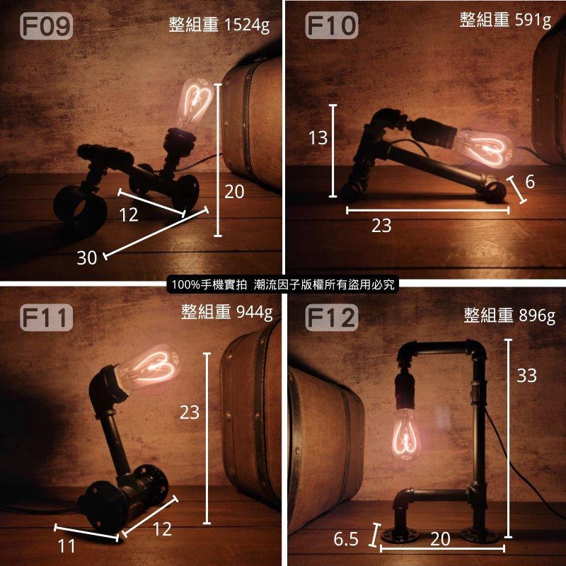 📣台灣現貨24H內出🎊手工鐵管裝飾燈loft工業鐵管造型燈工業復古床頭氛圍燈吧檯酒吧擺飾燈手工藝術燈水管造型燈生日禮物-細節圖6