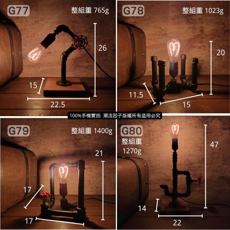📣台灣現貨24H內出🎊loft工業鐵管造型燈工業鐵管燈復古床頭擺飾燈送禮吧檯酒吧裝潢北歐走道藝術燈裝飾美式造型燈客廳臥室-細節圖8