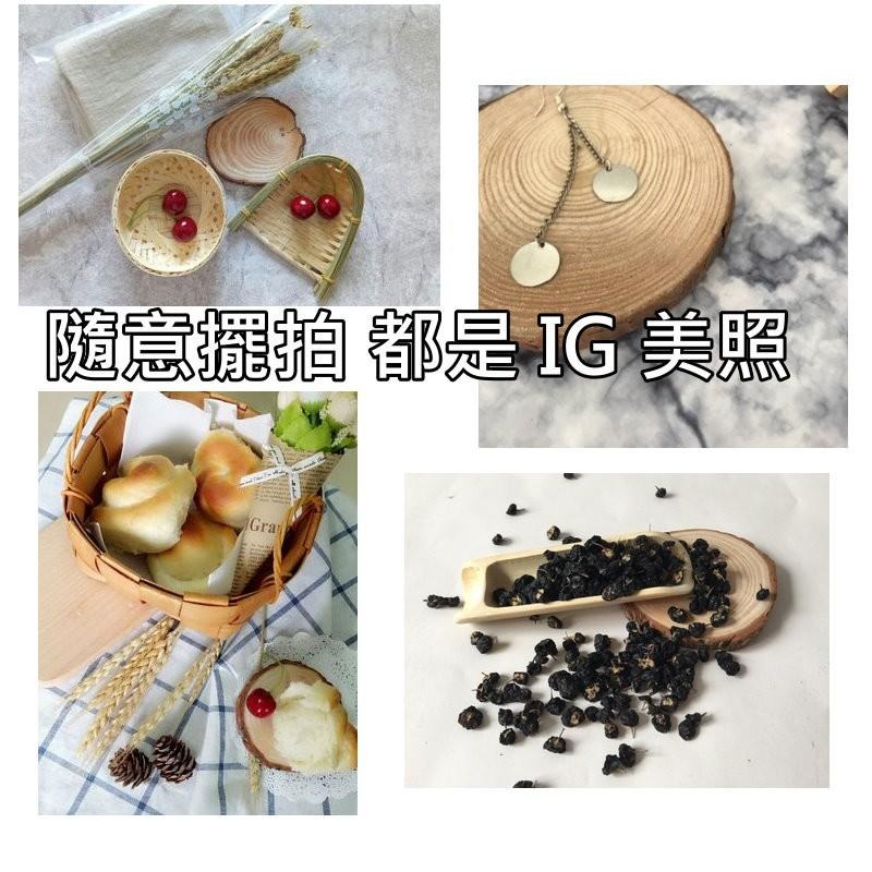 【台灣現貨24H內寄出】📣圓木片🎊拍攝背景擺件裝飾拍照道具IG雜貨小物Zakka飾品化妝品保養品食物拍照天然原木塊-細節圖8