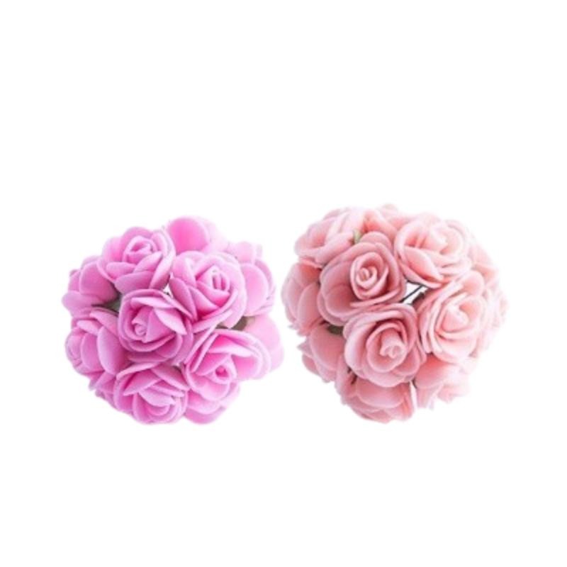 【台灣現貨免等】📣拍攝道具🎊迷你玫瑰花12朵拍攝背景擺件裝飾拍照道具IG雜貨小物Zakka飾品化妝品保養品食物拍照-細節圖2