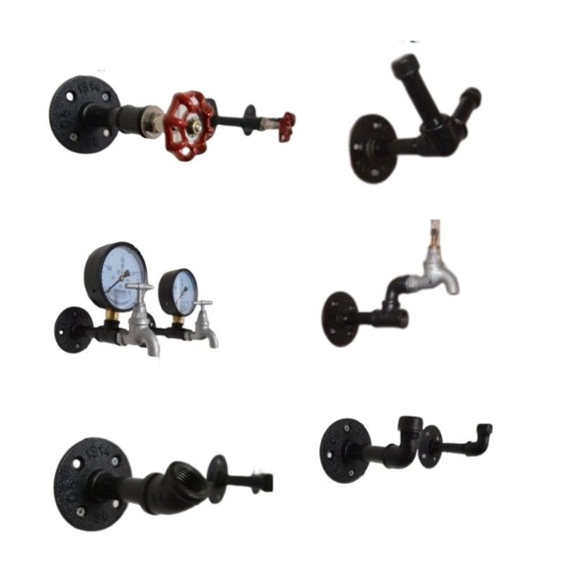 【台灣現貨】免等24H內寄📣工業風衣帽架🎊掛勾loft工業鐵管燈復古掛衣勾吧檯酒吧裝潢北歐掛勾美式衣帽架客廳臥室-細節圖2