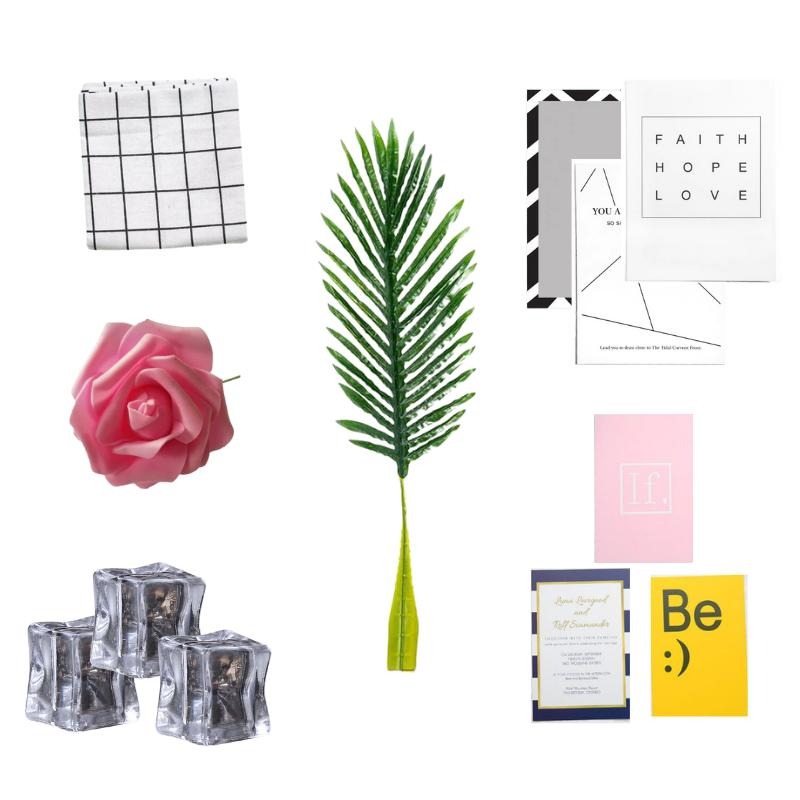 【台灣現貨】📣拍攝道具🎊IG風熱門拍照套組拍攝背景擺件裝飾拍照道具IG背景布美甲網紅套裝美妝包包化妝品保養品食物拍照-細節圖2