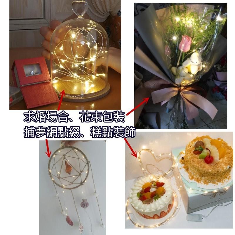 ▉台灣現貨免等▉小燈串含鈕扣電池鈕扣燈串全銅燈防水燈迷你燈抖音同款螢火蟲燈串網紅IG燈串房間星星燈拍照道具-細節圖8