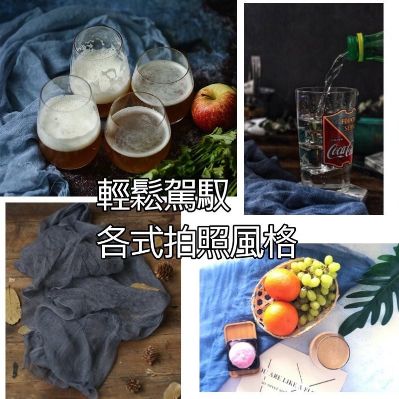 【台灣現貨免等】手染做舊紗巾手工茶巾餐巾風紗巾IG背景布ins美拍美食攝影烘焙擺拍暗黑系背景頹廢網紅拍照道具背景布-細節圖3