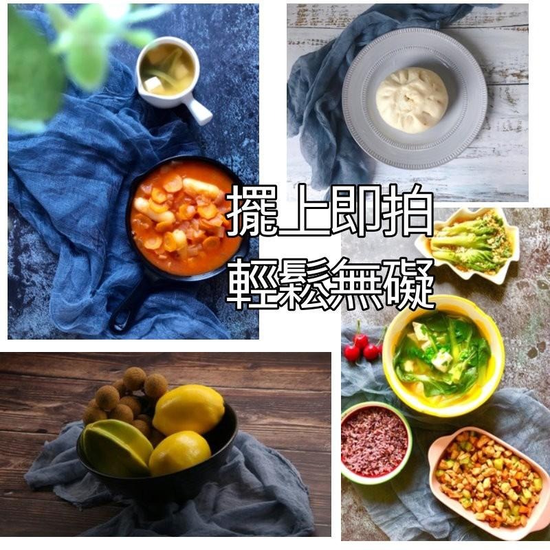 【台灣現貨免等】手染做舊紗巾手工茶巾餐巾風紗巾IG背景布ins美拍美食攝影烘焙擺拍暗黑系背景頹廢網紅拍照道具背景布-細節圖6