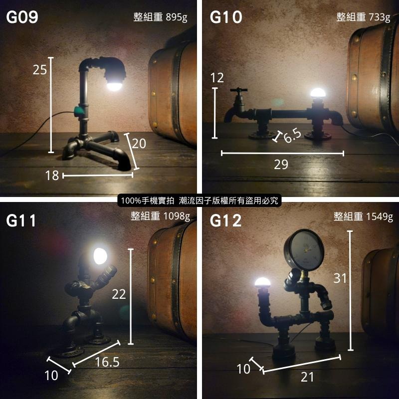 📣台灣現貨24H內出🎊機器人造型燈loft工業鐵管裝飾燈復古藝術燈床頭氛圍燈吧檯酒吧裝潢裝飾美式藝術燈水管擺飾燈生日禮物-細節圖5