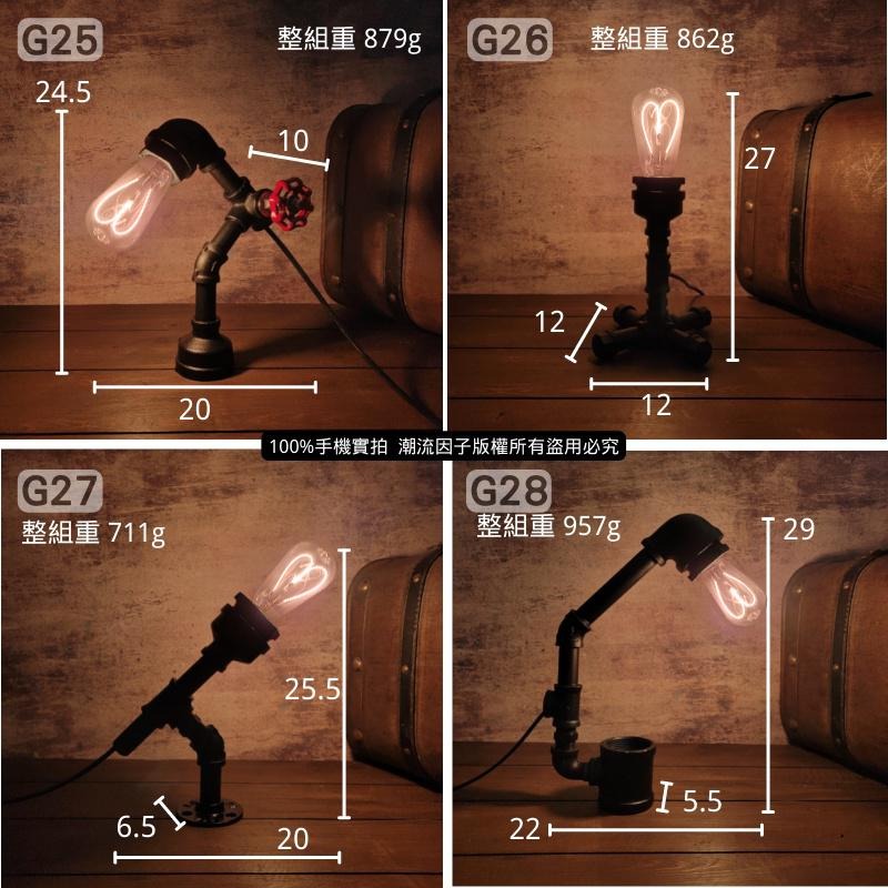 📣台灣現貨24H內出🎊手工鐵管裝飾燈loft工業鐵管造型燈工業復古床頭氛圍燈吧檯酒吧擺飾燈手工藝術燈水管造型燈生日禮物-細節圖5