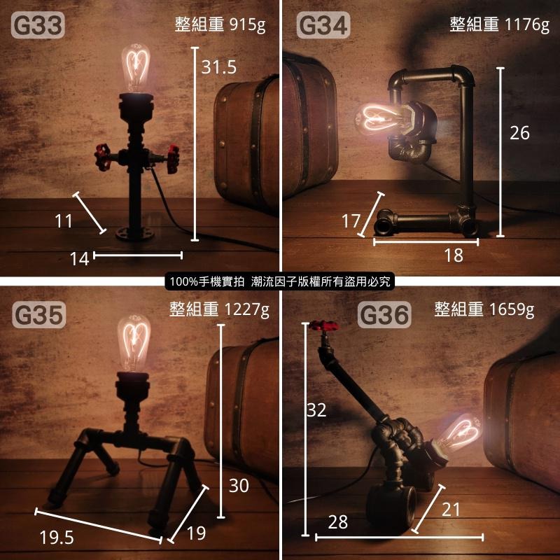 📣台灣現貨24H內出🎊手工鐵管裝飾燈loft工業鐵管造型燈工業復古床頭氛圍燈吧檯酒吧擺飾燈手工藝術燈水管造型燈生日禮物-細節圖7