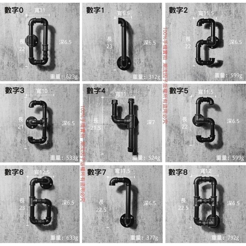 👉台灣現貨免等24H內寄👈工業風鐵管英文字母鐵管數字loft水管英文水管數字金屬字母酒吧創意復古餐廳招牌民宿壁飾居家裝飾-細節圖6