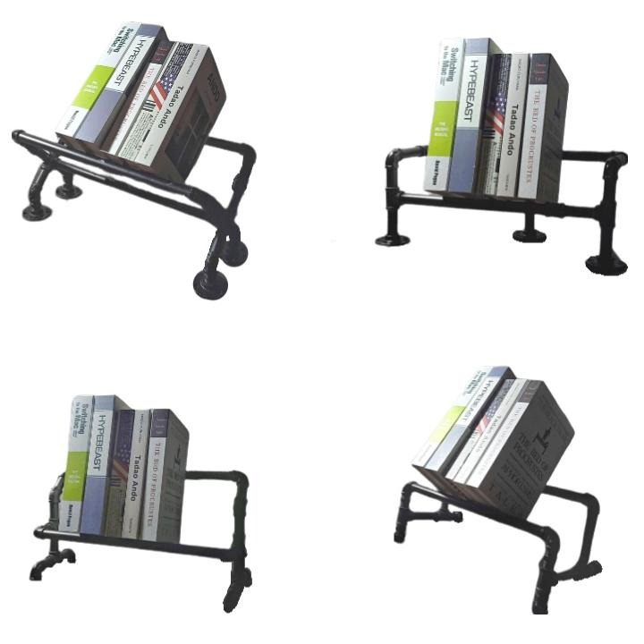 👉台灣現貨免等24H內寄👈鐵管書架loft書架水管書架桌面書架桌面架置物架行李架包包架桌面架子手工書架工業風書架-細節圖2