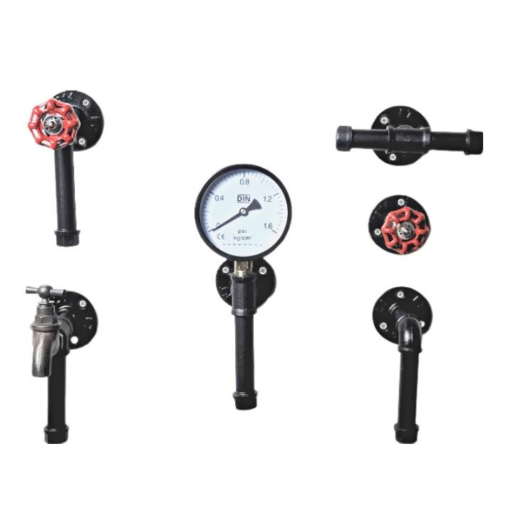 【台灣現貨】24H內出免等-鐵管門把loft水管手把鍍鋅管門拉把鐵手把創意金屬手拉把抽屜拉把復古金屬北歐簡約黑色衣櫃門把-細節圖2