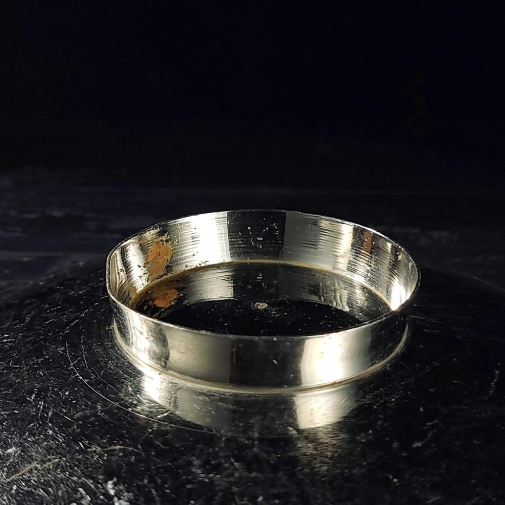 【台灣現貨】歐式捶紋黃銅圓盤Vintage舊物中古老件二手銅器拍照道具黃銅盤托盤茶盤黃銅盤餐盤靜物擺件 | 伯爵古器-細節圖7