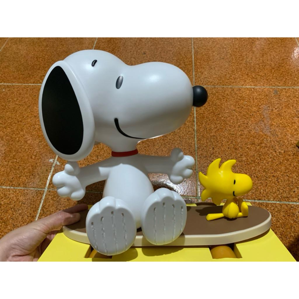 史努比 滑板車 迴力車 儲物桶 不含爆米花 7-11禮盒 SNOOPY 造型迴力車儲物桶 不含焦糖爆米花 30公分-細節圖3