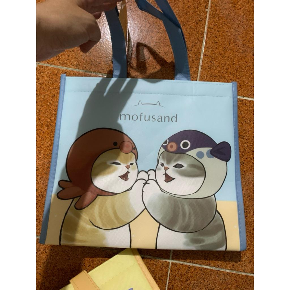 夏日超實用15L卡通保冷袋 貓福珊迪 鯊魚 鯨魚 便當袋 保溫袋 購物袋 手提袋 7-11-細節圖2