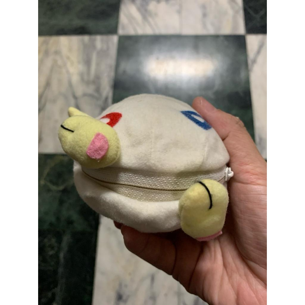 二手絕版 TOMY 精靈寶可夢 神奇寶貝 波克比 可變身 變蛋 拉鍊翻轉 寶貝球 絨毛娃娃-細節圖5