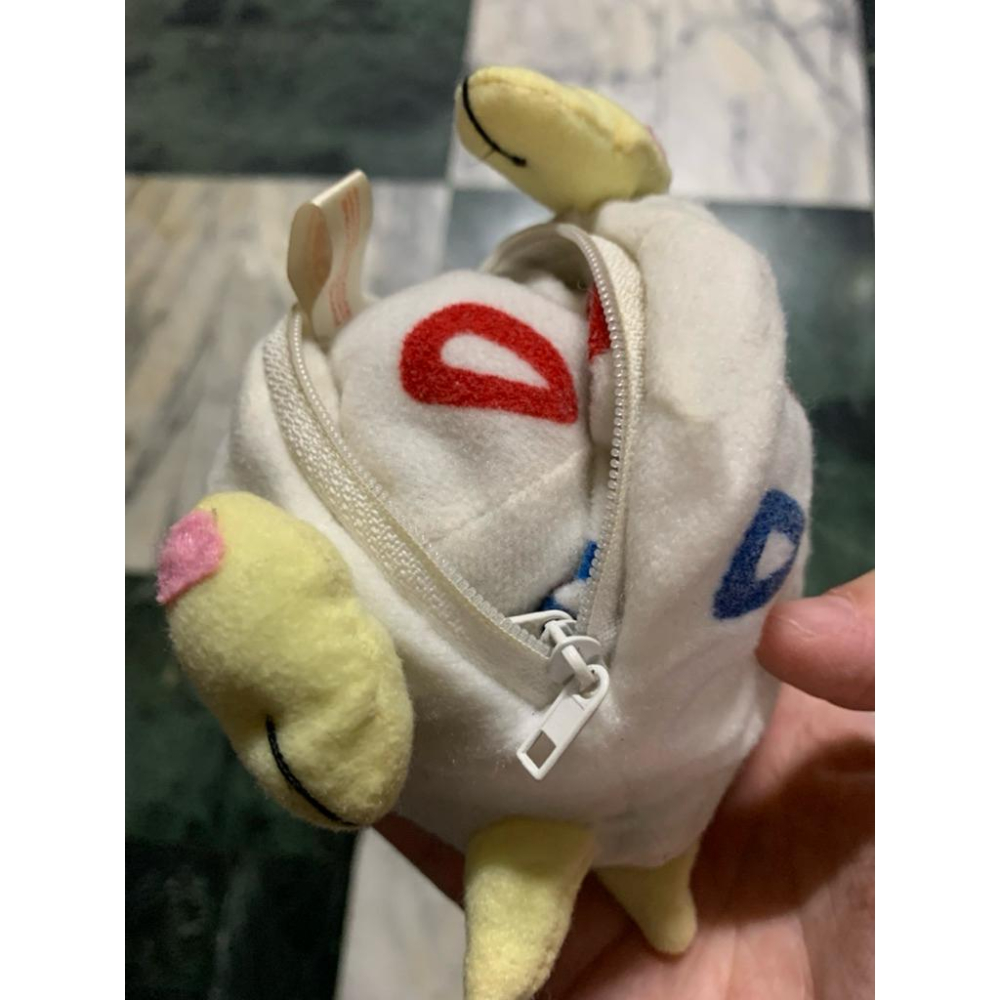 二手絕版 TOMY 精靈寶可夢 神奇寶貝 波克比 可變身 變蛋 拉鍊翻轉 寶貝球 絨毛娃娃-細節圖6