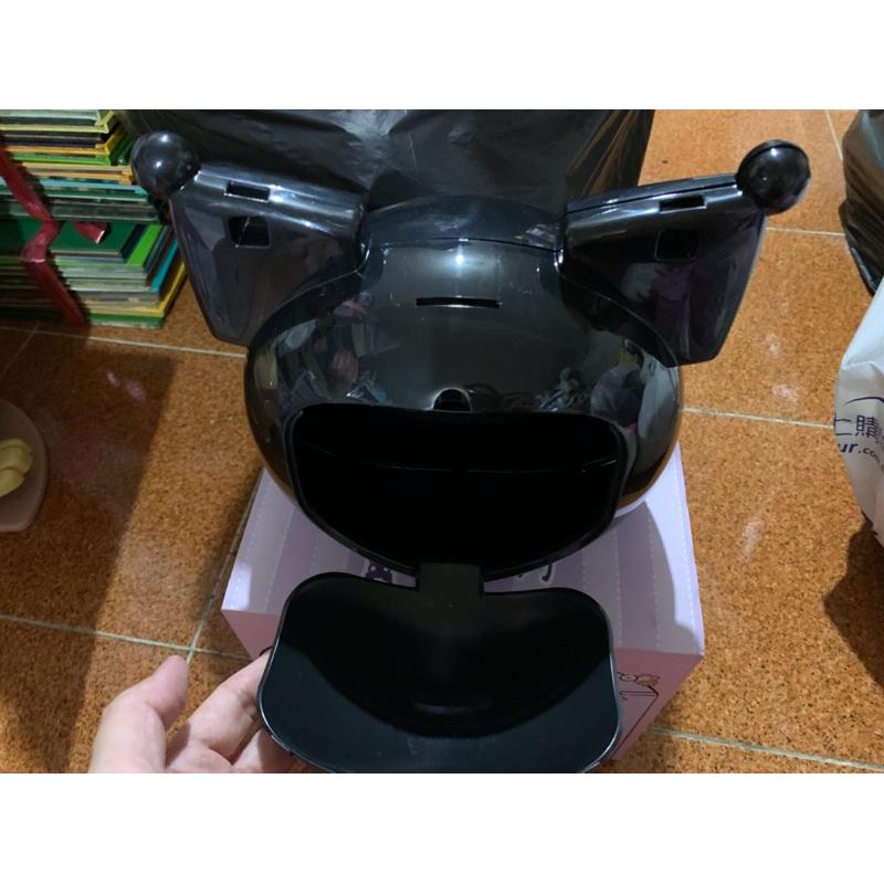 （無餅乾）庫洛米造型筒 存錢筒 可收納 Kuromi酷洛米法國麵包脆餅 造型桶 附背帶 附提繩 背著走 紅櫻花食品-細節圖2