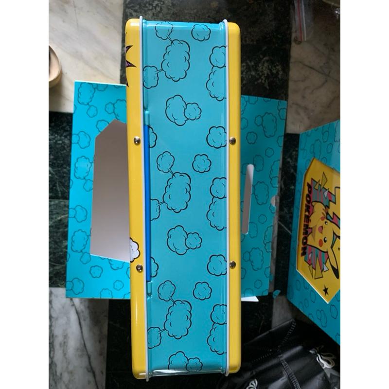 無餅乾 皮卡丘鐵盒 寶可夢Pokemon手提禮盒 盒子 寶可夢歐式小圓餅乾手提禮盒 餅乾盒 寶箱糖果盒收納盒 寶可夢卡牌-細節圖4