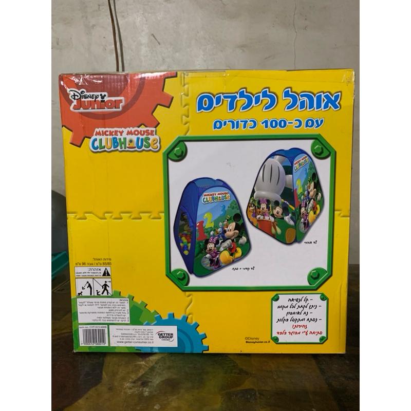 米奇 米老鼠 俱樂部屋帳篷 迪士尼 100球 兒童玩具屋 球池-細節圖2