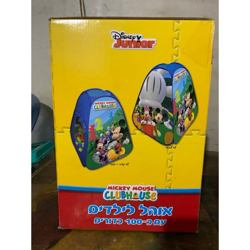 米奇 米老鼠 俱樂部屋帳篷 迪士尼 100球 兒童玩具屋 球池-細節圖3