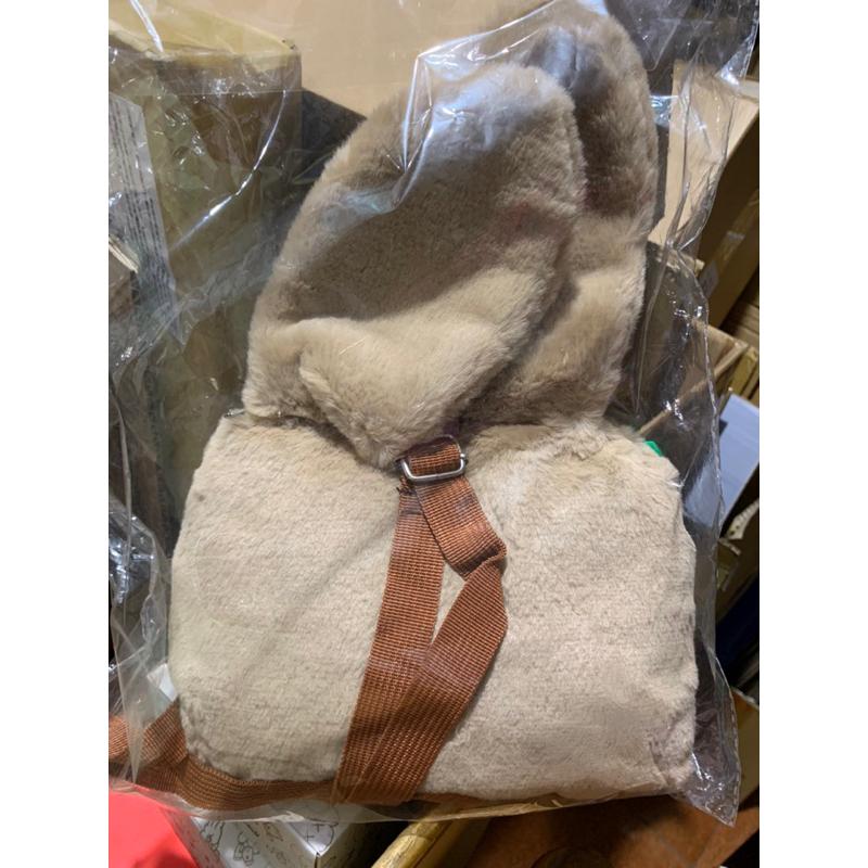 兔耳朵包包 毛絨斜挎包 兔子背包 可愛兒童肩包-細節圖2