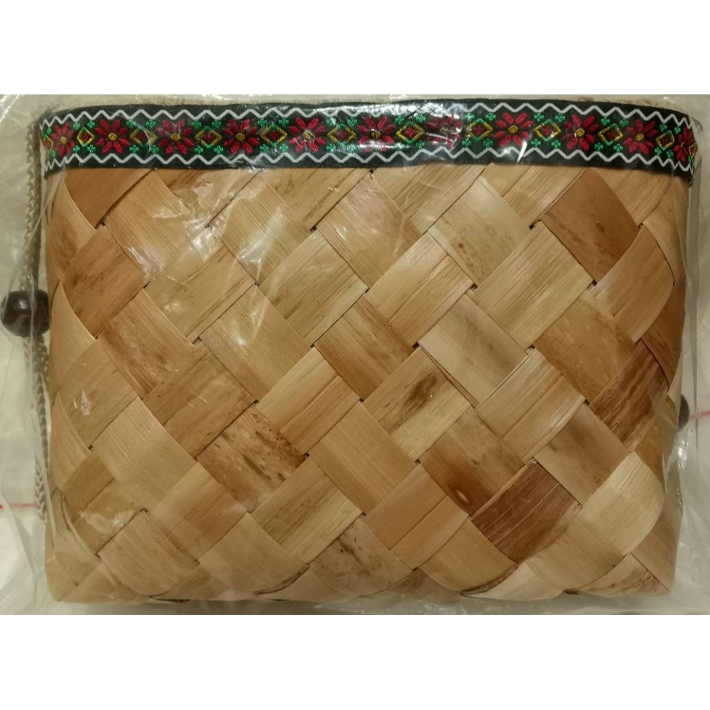 【原民手作】石山部落月桃格紋編織包-細節圖2