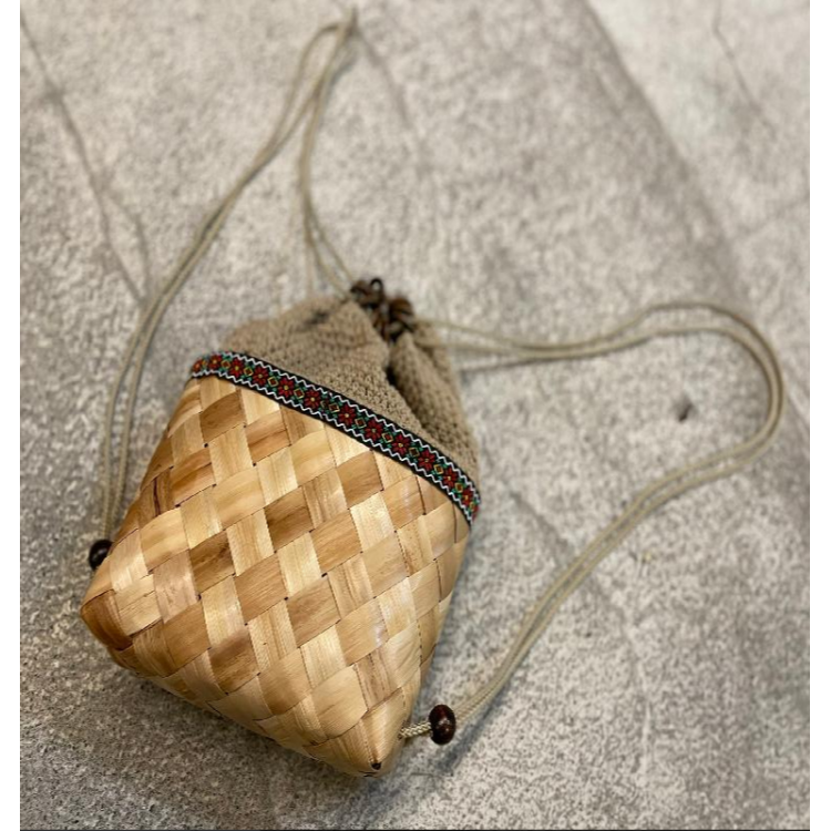 【原民手作】石山部落月桃格紋編織包-細節圖4