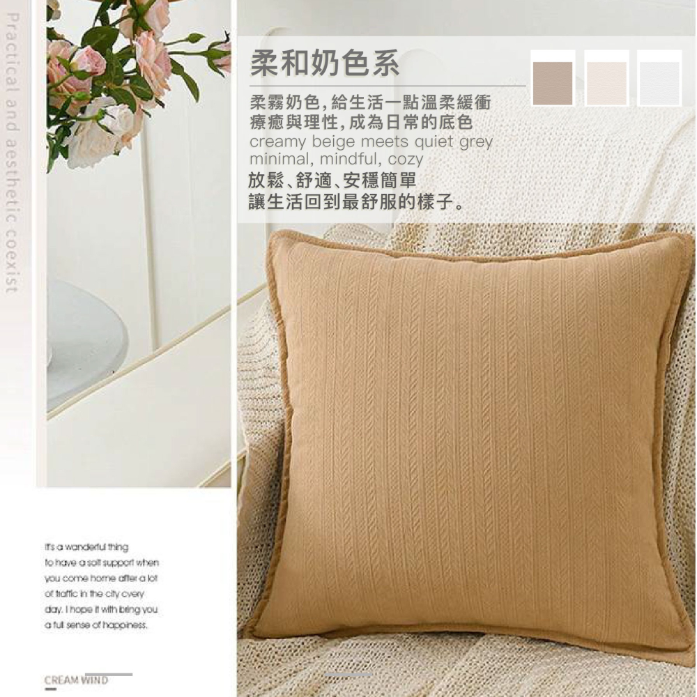 生活家｜重磅雪尼爾抱枕套【23色/多尺寸】45x45 50x50 靠枕套水洗不褪色 沙發靠枕套 靠墊套 枕頭套 北歐風-細節圖2