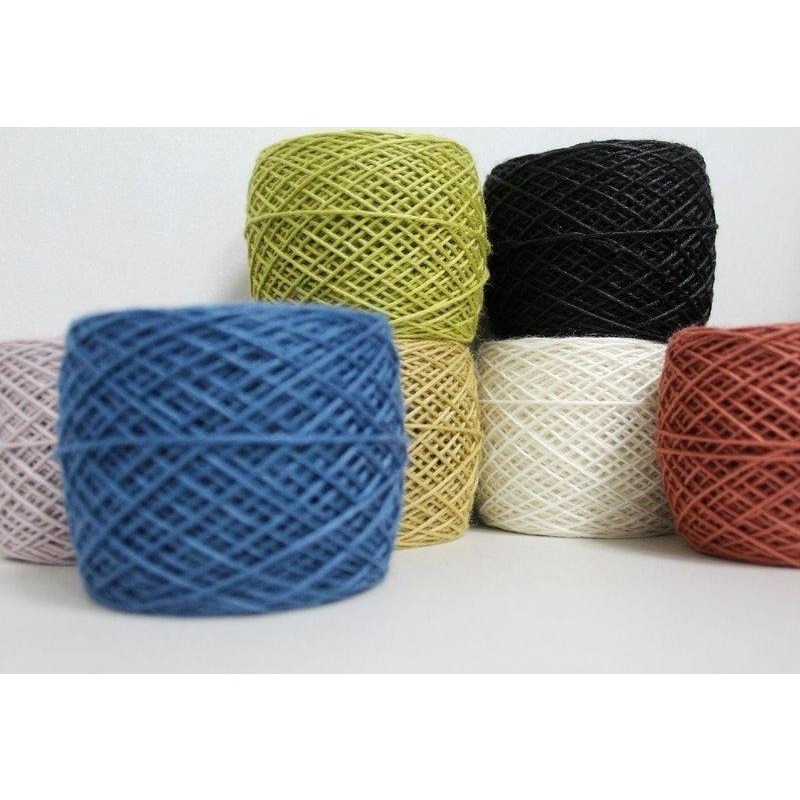 【翰翰手作材料】9股染色苧麻(90公克) 苧麻線 1.8mm 15色 質感超好(彩色麻線、編織、園藝材料、環保提繩)-細節圖2