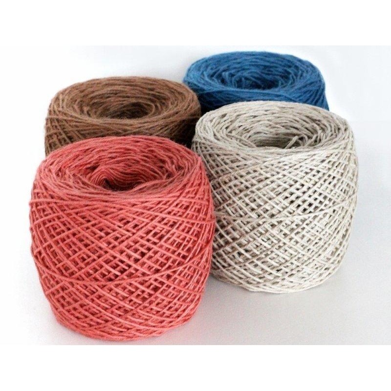 【翰翰手作材料】9股染色苧麻(90公克) 苧麻線 1.8mm 15色 質感超好(彩色麻線、編織、園藝材料、環保提繩)-細節圖3