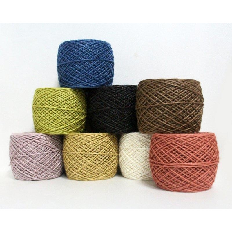 【翰翰手作材料】9股染色苧麻(90公克) 苧麻線 1.8mm 15色 質感超好(彩色麻線、編織、園藝材料、環保提繩)-細節圖5