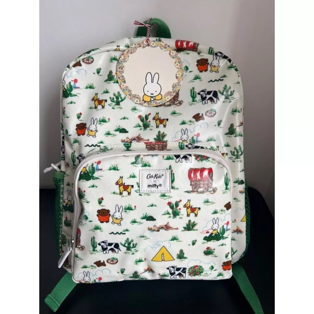 《全新》現貨 Cath Kidston 米飛兔Miffy Rodeo 聯名 基本款 大童防潑水後背包-細節圖3
