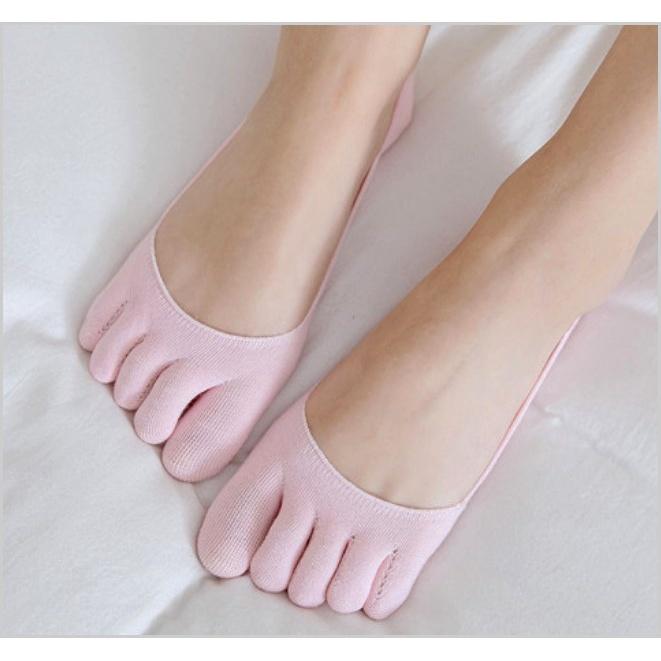 ✦Is anything sells♥ 超淺口一體成型 棉材質立體隱形女 止滑五趾襪-細節圖2
